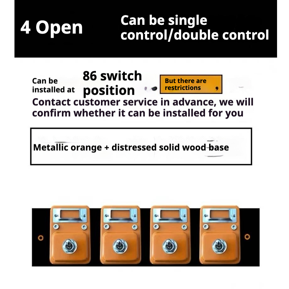 Bdesktop Retro Metal Wall Switch – Industrial Vintage Design with Label Tag