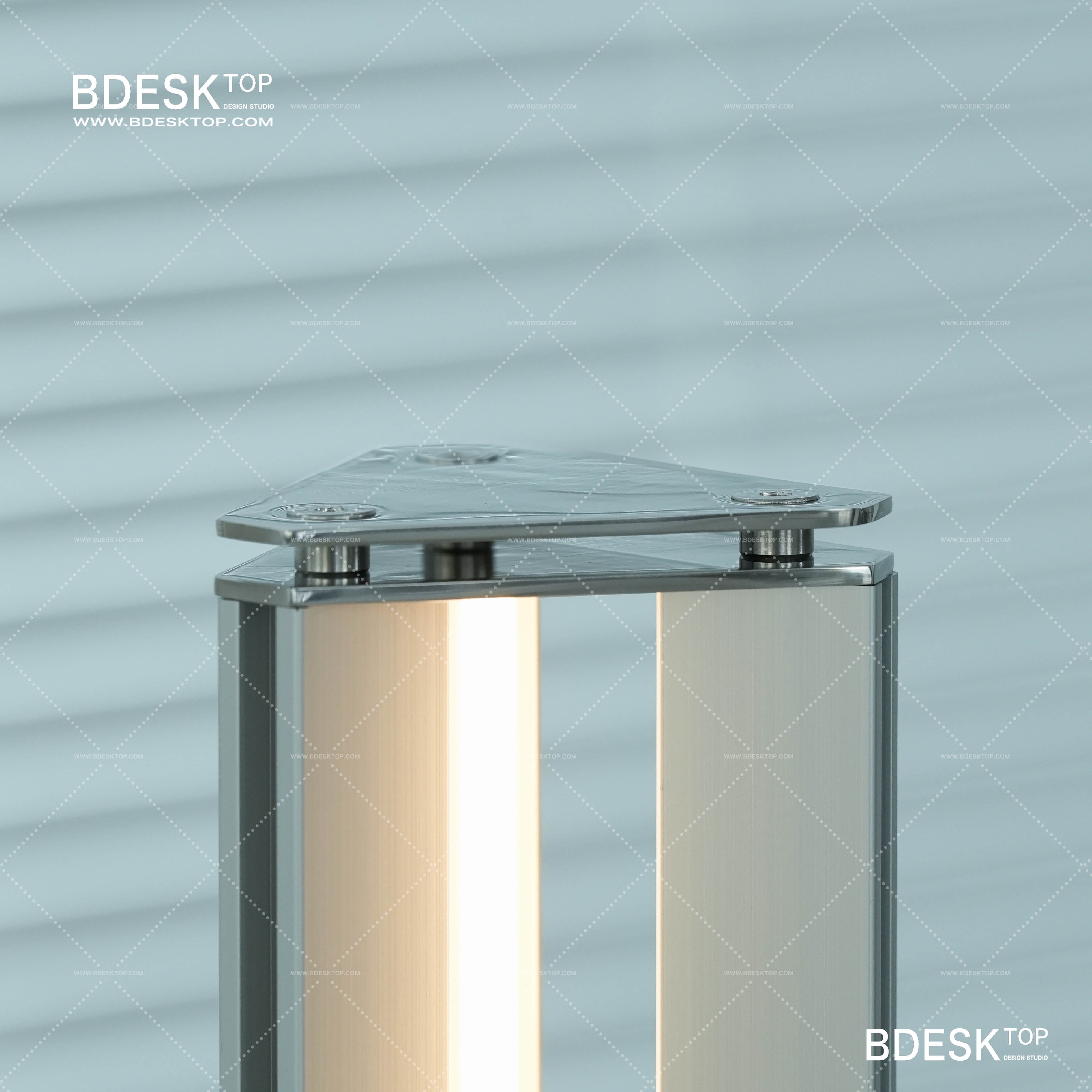 Bdesktop Minimalist Modern Metal Ambient Light, Designer Style Metal Lamp