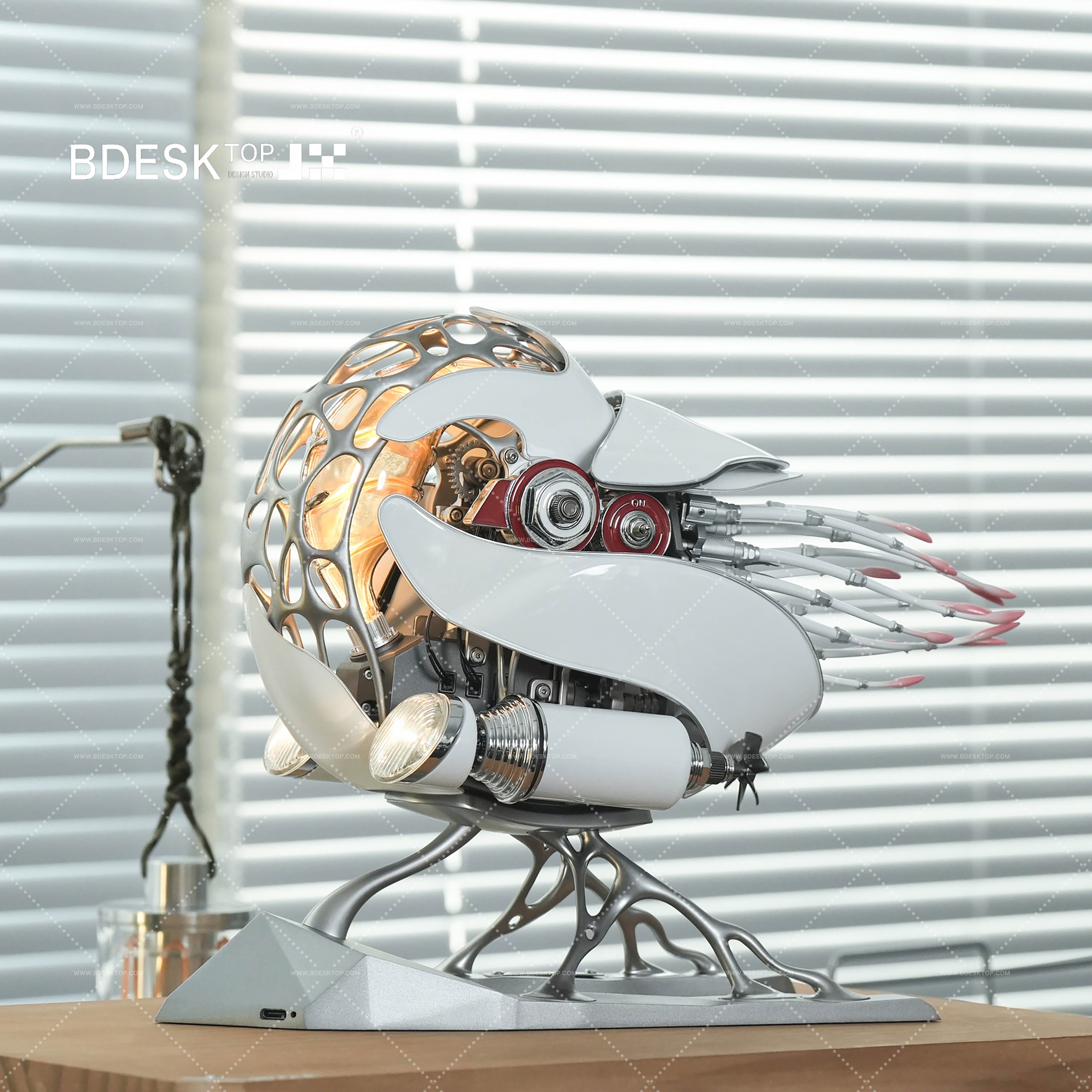 Bdesktop Creative Mechanical Metal Nautilus Model, High-end Art Puzzle Kit-The Perfect Fusion of Nature and Art SD-02