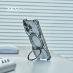 Bdesktop Aluminum Alloy Magnetic Phone Stand with Heat Dissipation and Anti-drop Protection for iPhone