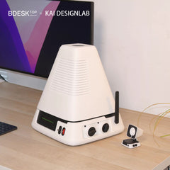 Bdesktop 3D-Printed Workstation Dock – Retro Pyramid Design