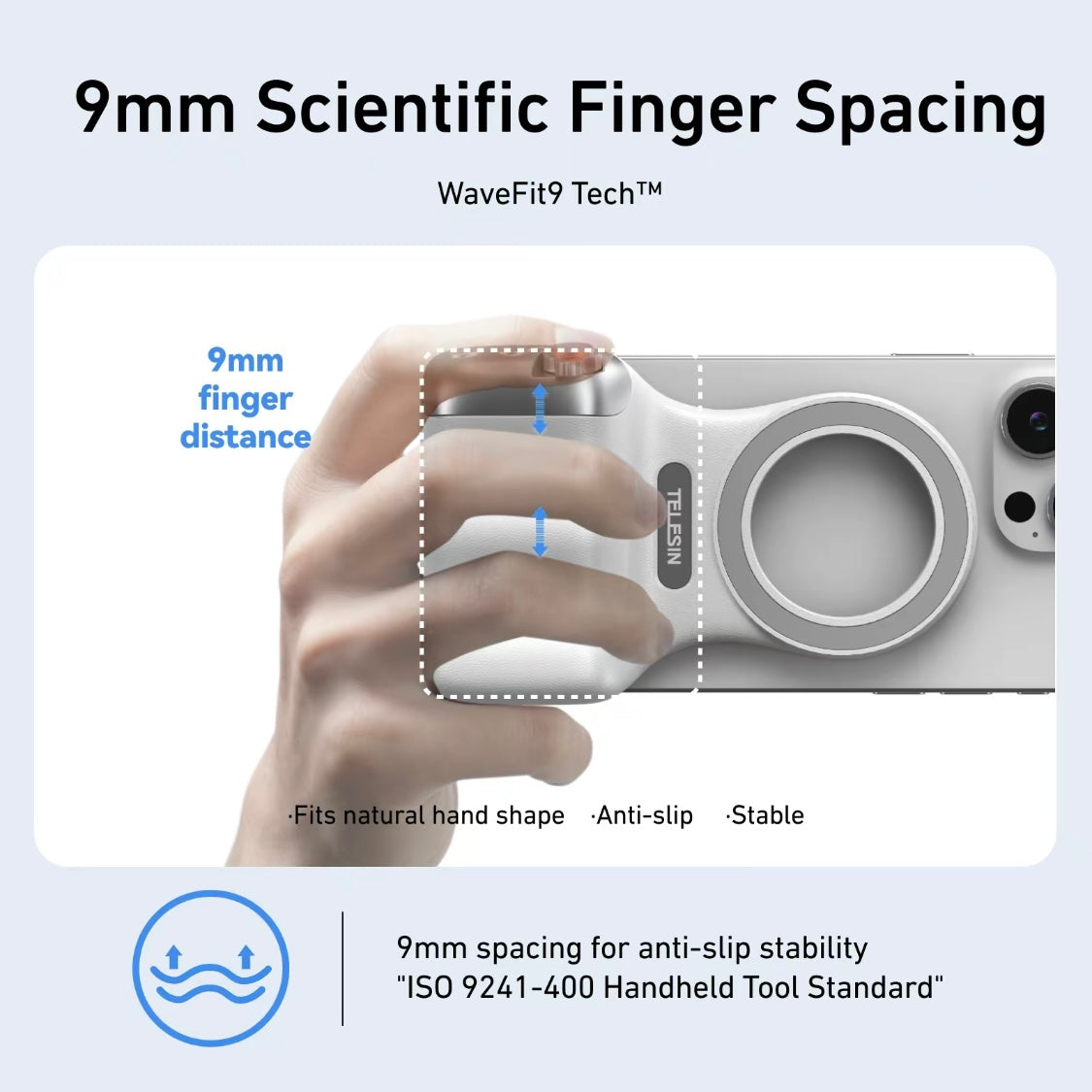 Bdesktop Magnetic Camera Grip with Wireless Shutter – Perfect for iPhone, Android & Vlogging