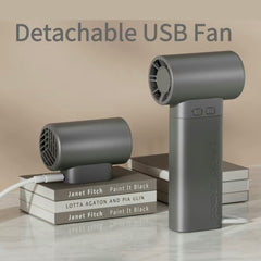 Bdesktop Portable Fan Handheld Fan with portable charger, 10,000mAh battery Power bank, LED Flashlight, Arc Lighter Functions, 6 Speed settings USB Fan for summer and outdoor camping