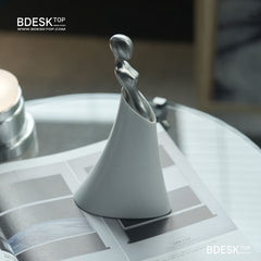 Bdesktop Arcta Blade 01 – Sculptural Fruit Knife with Stand, Artistic Peeler for Kitchen & Gifts