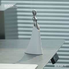 Bdesktop Arcta Blade 01 – Sculptural Fruit Knife with Stand, Artistic Peeler for Kitchen & Gifts
