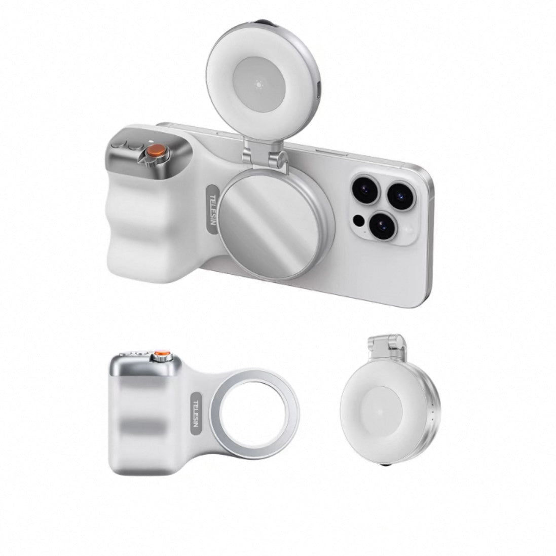 Bdesktop Magnetic Camera Grip with Wireless Shutter – Perfect for iPhone, Android & Vlogging