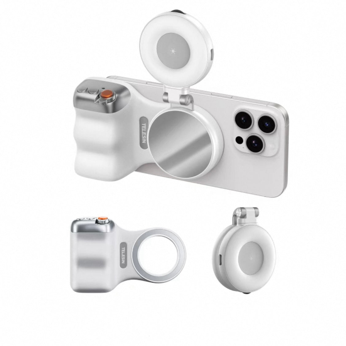 Bdesktop Magnetic Camera Grip with Wireless Shutter – Perfect for iPhone, Android & Vlogging