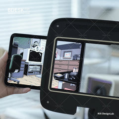 Bdesktop 3D-Printed Workstation Dock – Retro Pyramid Design
