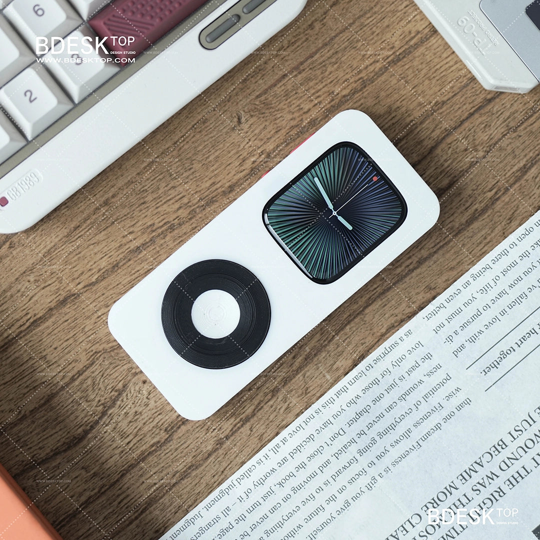 Bdesktop 3D-Printed Smartwatch Case with Fidget Scroll – Stress-Relief Cover for Multiple Sizes