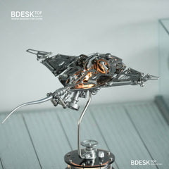 Bdesktop Innovative Mechanical Metal Manta Rays Model-Perfect for Decorations and Gifts,Steampunk Style Advanced 3D Metal Puzzle Kit SD-01