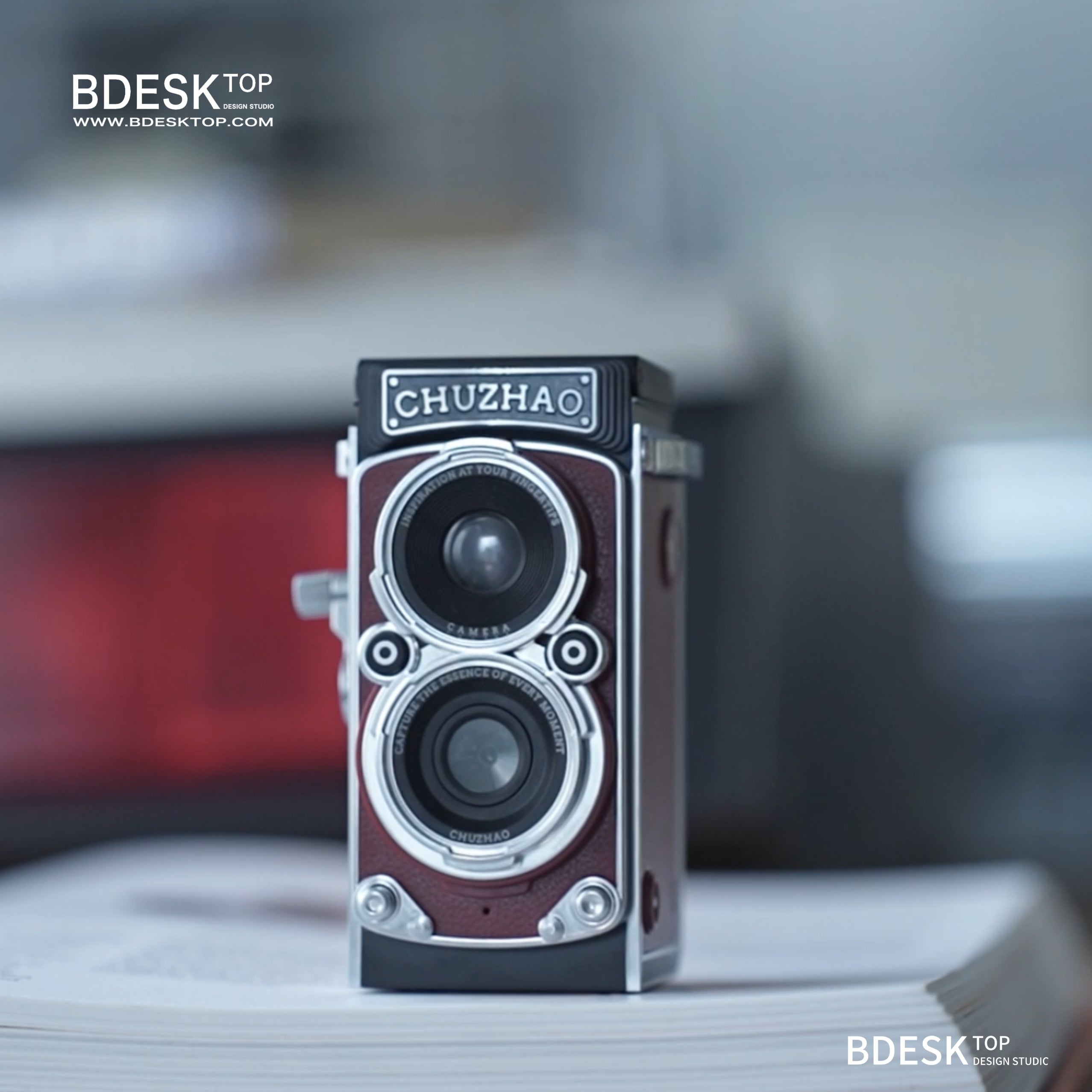 Bdesktop Retro Dual-Lens Digital Camera,Compact Travel & Selfie Camera