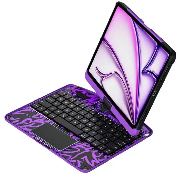 Bdesktop 360° Keyboard Case with RGB Backlight & Pencil Holder
