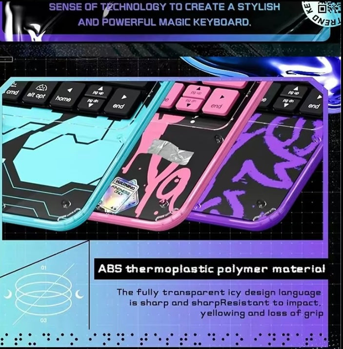 Bdesktop 360° Keyboard Case with RGB Backlight & Pencil Holder