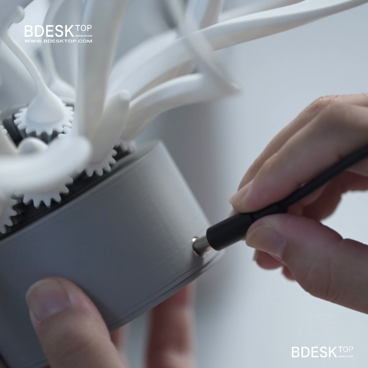 Bdesktop Mechanical Flower Kinetic Sculpture – 3D Printed DIY Creative Desktop Gift