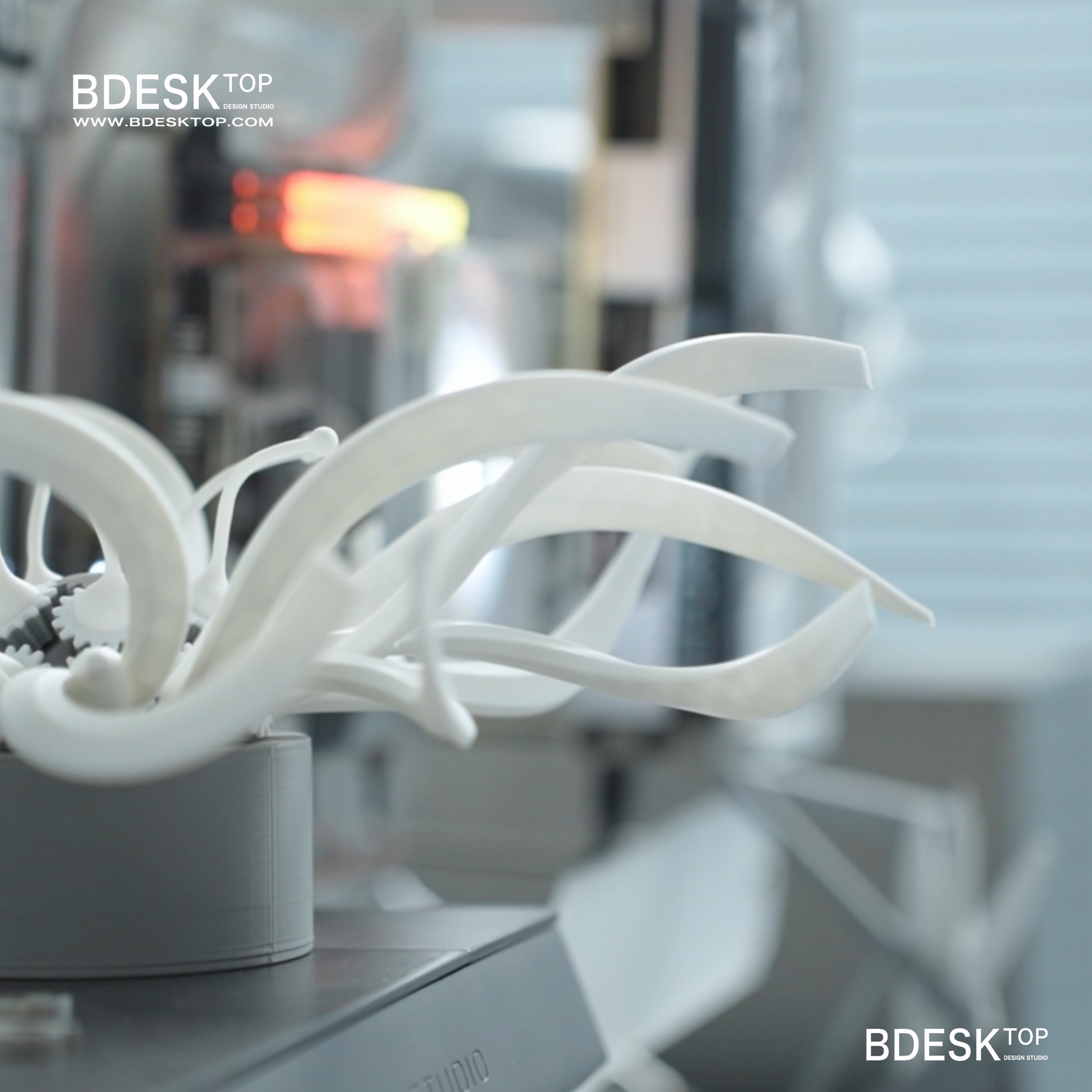 Bdesktop Mechanical Flower Kinetic Sculpture – 3D Printed DIY Creative Desktop Gift
