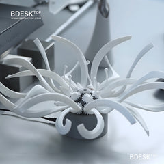 Bdesktop Mechanical Flower Kinetic Sculpture – 3D Printed DIY Creative Desktop Gift