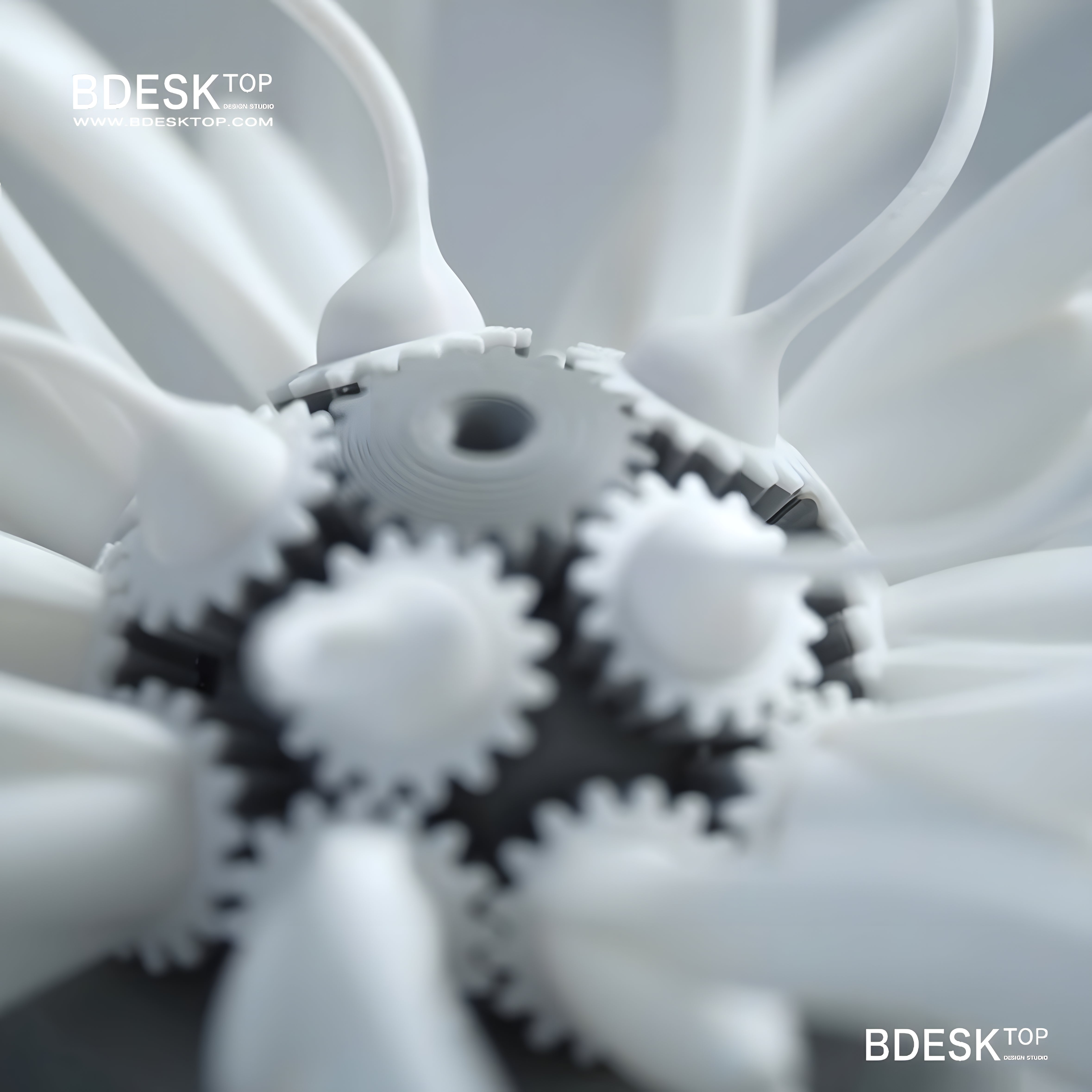Bdesktop Mechanical Flower Kinetic Sculpture – 3D Printed DIY Creative Desktop Gift