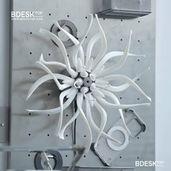 Bdesktop Mechanical Flower Kinetic Sculpture – 3D Printed DIY Creative Desktop Gift