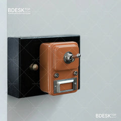 Bdesktop Retro Metal Wall Switch – Industrial Vintage Design with Label Tag