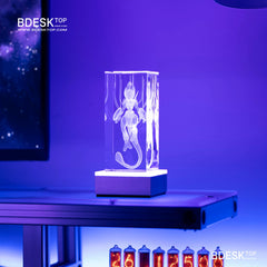 Bdesktop Crystal Skeleton Lamp with Metal Base,Smart RGB Dimmable Gift Light