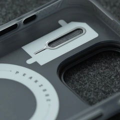 Bdesktop Magnetic Stand Memory Card Storage Phone Case for iPhone 15/16 Pro/Pro Max, Supports SD/TF/SIM Card Storage