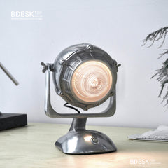 Bdesktop Cast Aluminum Engine Desk Lamp, Vintage Industrial Style Touch Bedroom Bedside Lamp