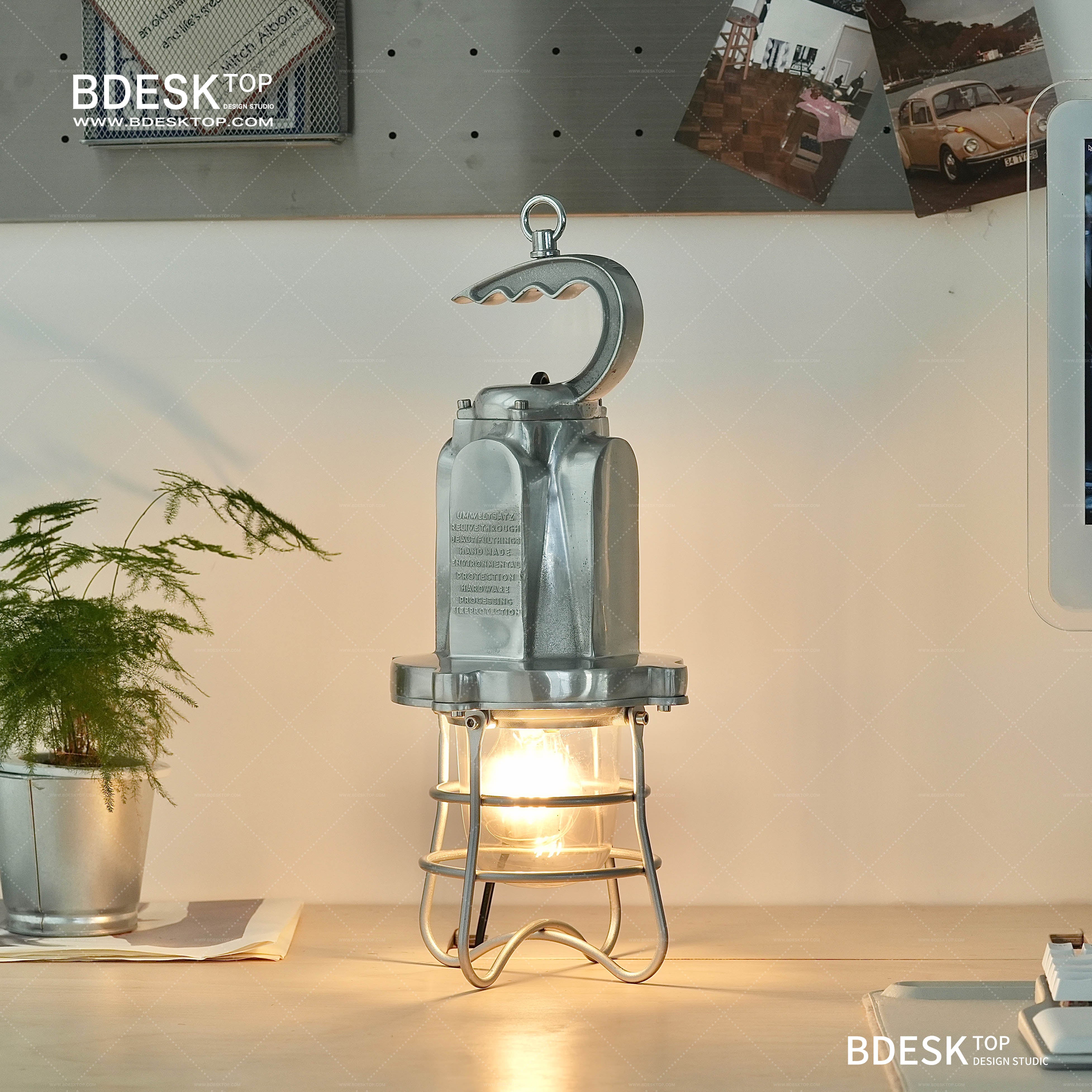 Bdesktop Cast Aluminum Explosion-Proof Chandelier,Vintage Industrial Style Floor lamp, Hand Lamp