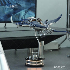 Bdesktop Innovative Mechanical Metal Manta Rays Model-Perfect for Decorations and Gifts,Steampunk Style Advanced 3D Metal Puzzle Kit SD-01