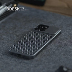 Bdesktop Aromatherapy Phone Case For iphone,Aluminum Alloy Anti-fall Heat Dissipation Bezel Slim Phone Case