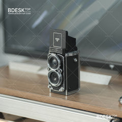 Bdesktop Retro Dual-Lens Digital Camera,Compact Travel & Selfie Camera