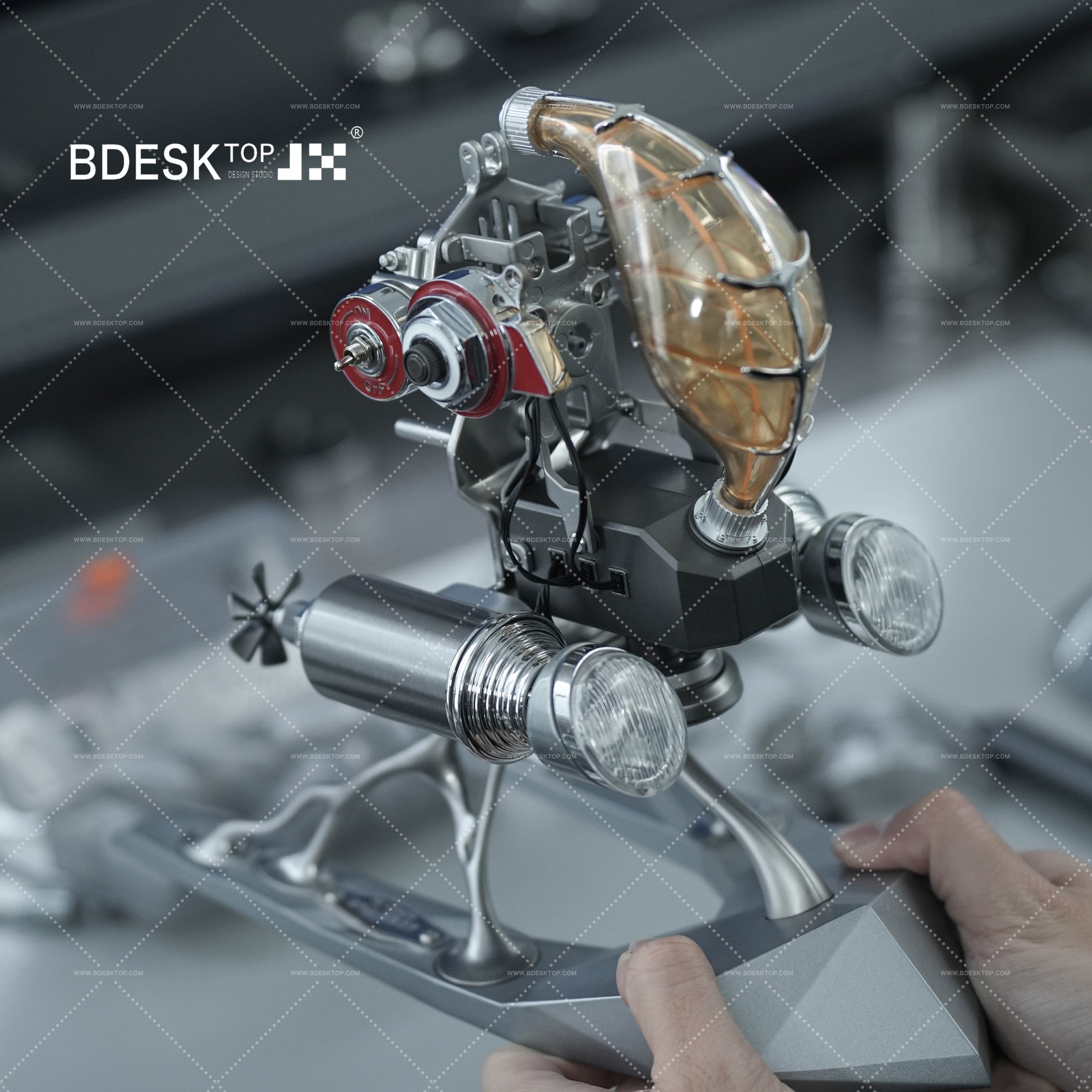 Bdesktop Creative Mechanical Metal Nautilus Model, High-end Art Puzzle Kit-The Perfect Fusion of Nature and Art SD-02