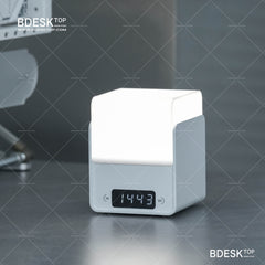 Bdesktop Cube Lamp USB Charging Clock Night Light Bedroom Bedside Lamp