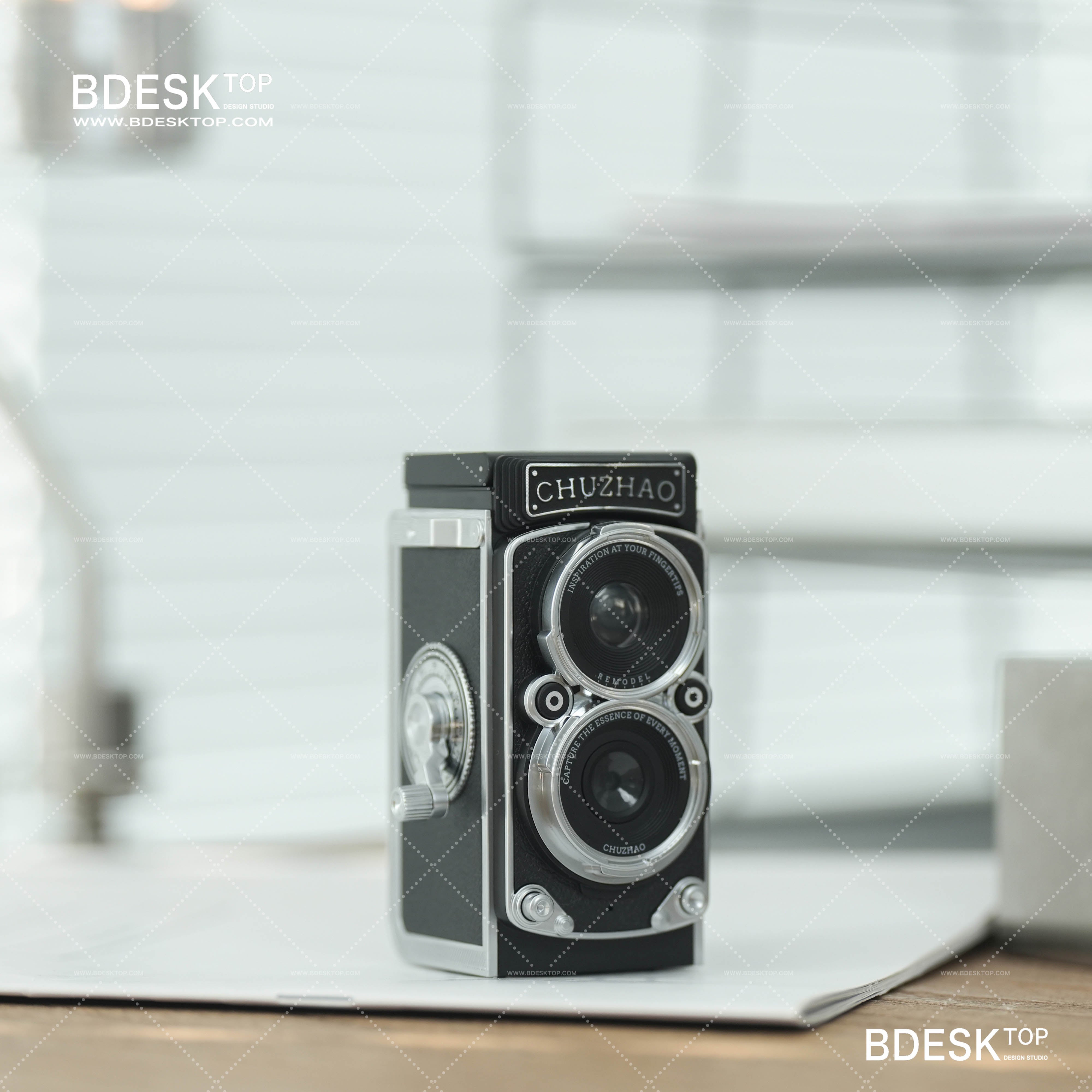 Bdesktop Retro Dual-Lens Digital Camera,Compact Travel & Selfie Camera