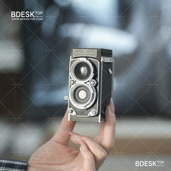 Bdesktop Retro Dual-Lens Digital Camera,Compact Travel & Selfie Camera