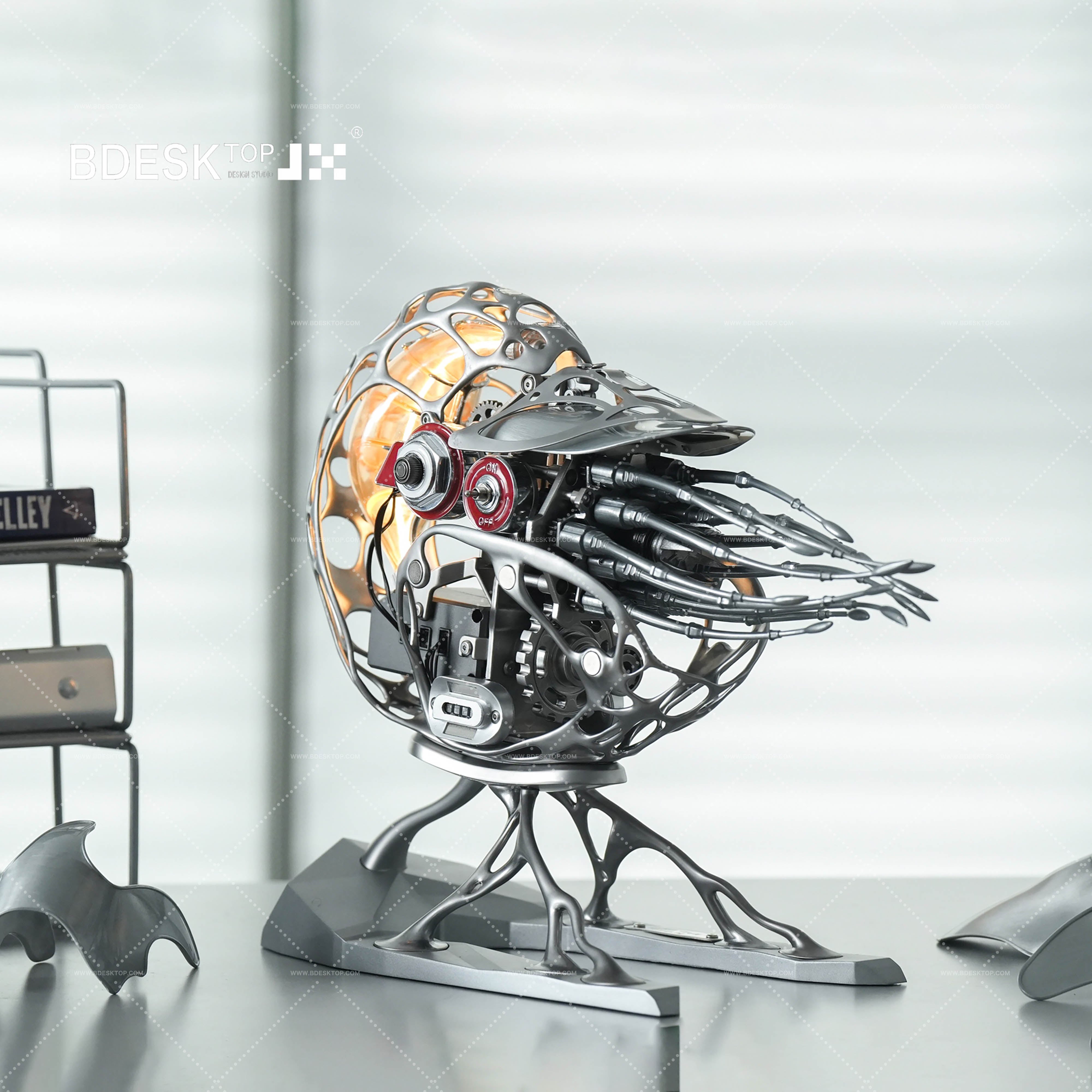 Bdesktop Creative Mechanical Metal Nautilus Model, High-end Art Puzzle Kit-The Perfect Fusion of Nature and Art SD-02